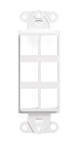 INSERT 6-PORT DECORA WH - 41646-W INSERT 6-PORT DECORA WH - 41646-W